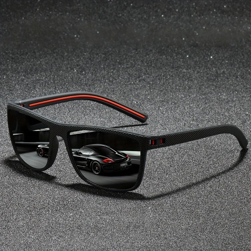 Fishing Sunglasses Polarized - Fashion Vintage Square Cycling Sunglasses Men