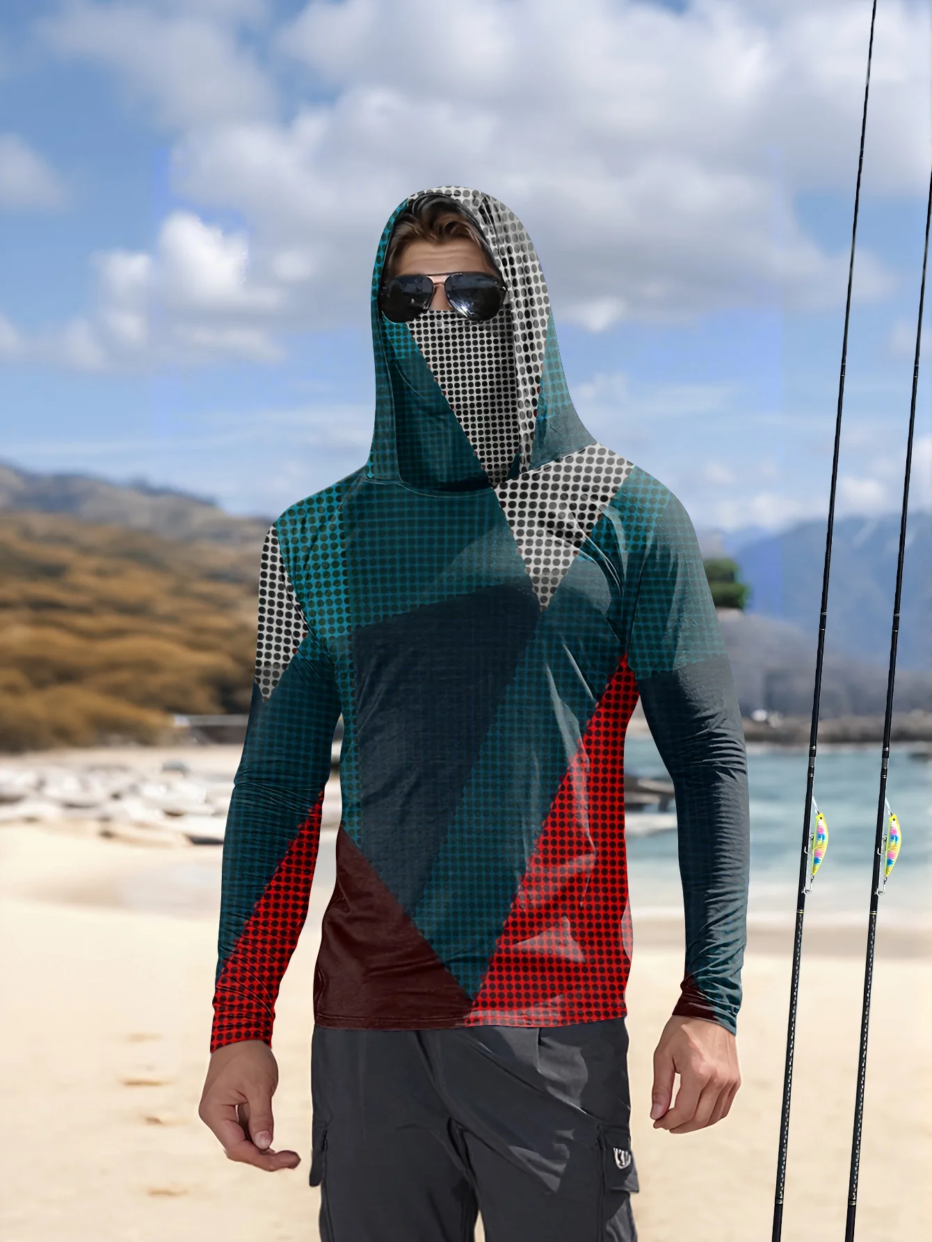 Fishing Shirt Uv Protection - Fishing Hoodie Men Long Sleeve Quick