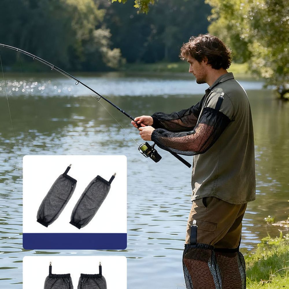 Outdoor Mesh Anti Mosquito Sui - Fishing Gloves ulasan dan harga