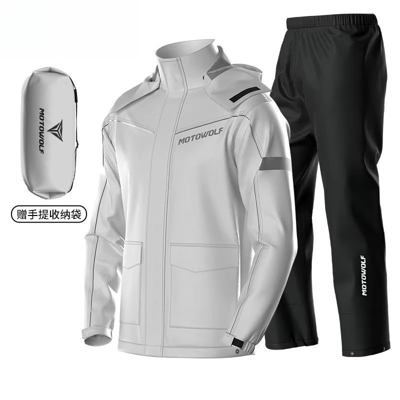 MOTOWOLF Motorcycl Riding Rain - Fishing Rain Suit ulasan dan harga