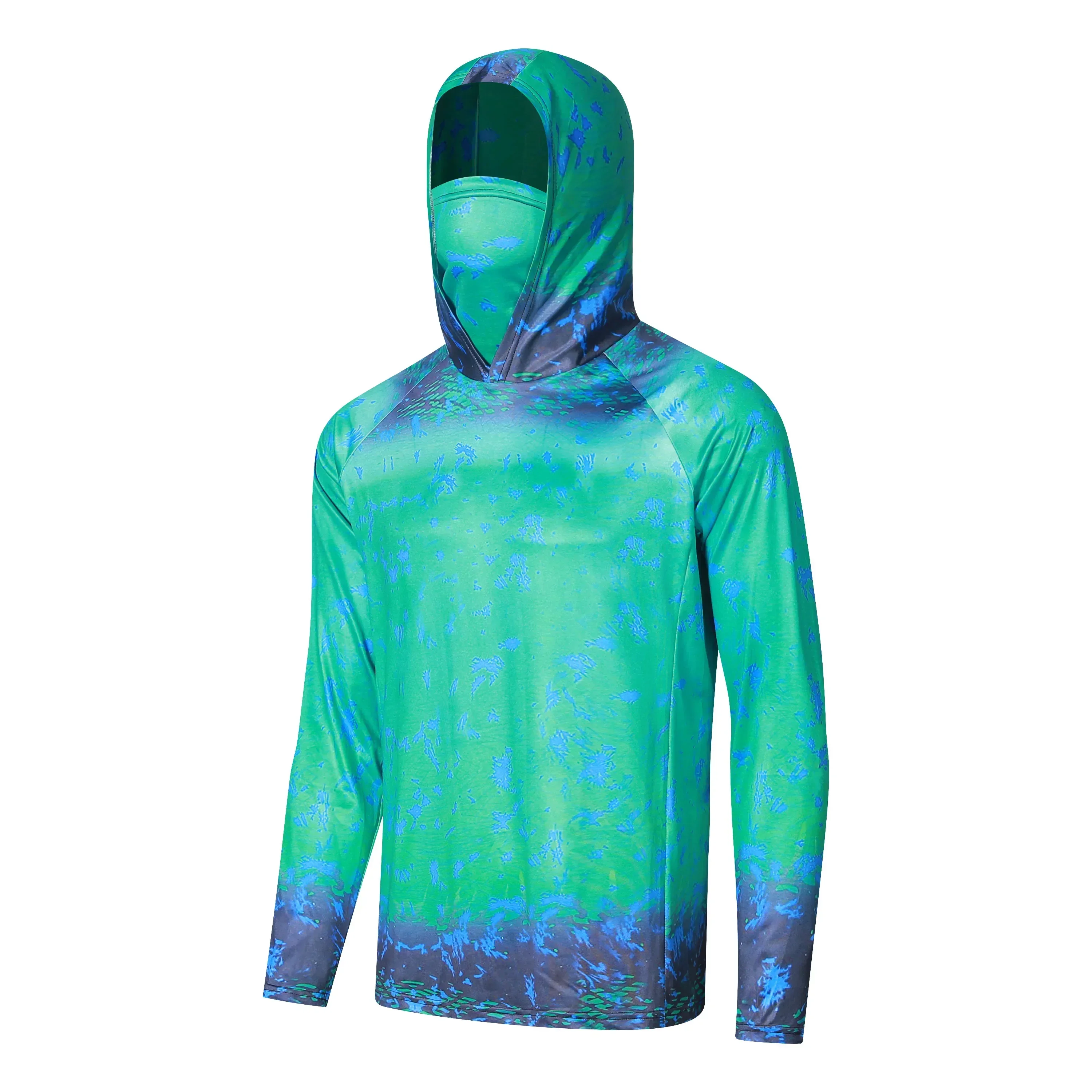 Camouflage Fishing Shirt Summe - Fishing Mask Sun Protection ulasan dan harga