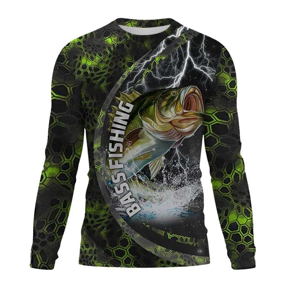 Men Bass Fishing Long Sleeve S - Fishing Shirt Uv Protection ulasan dan harga