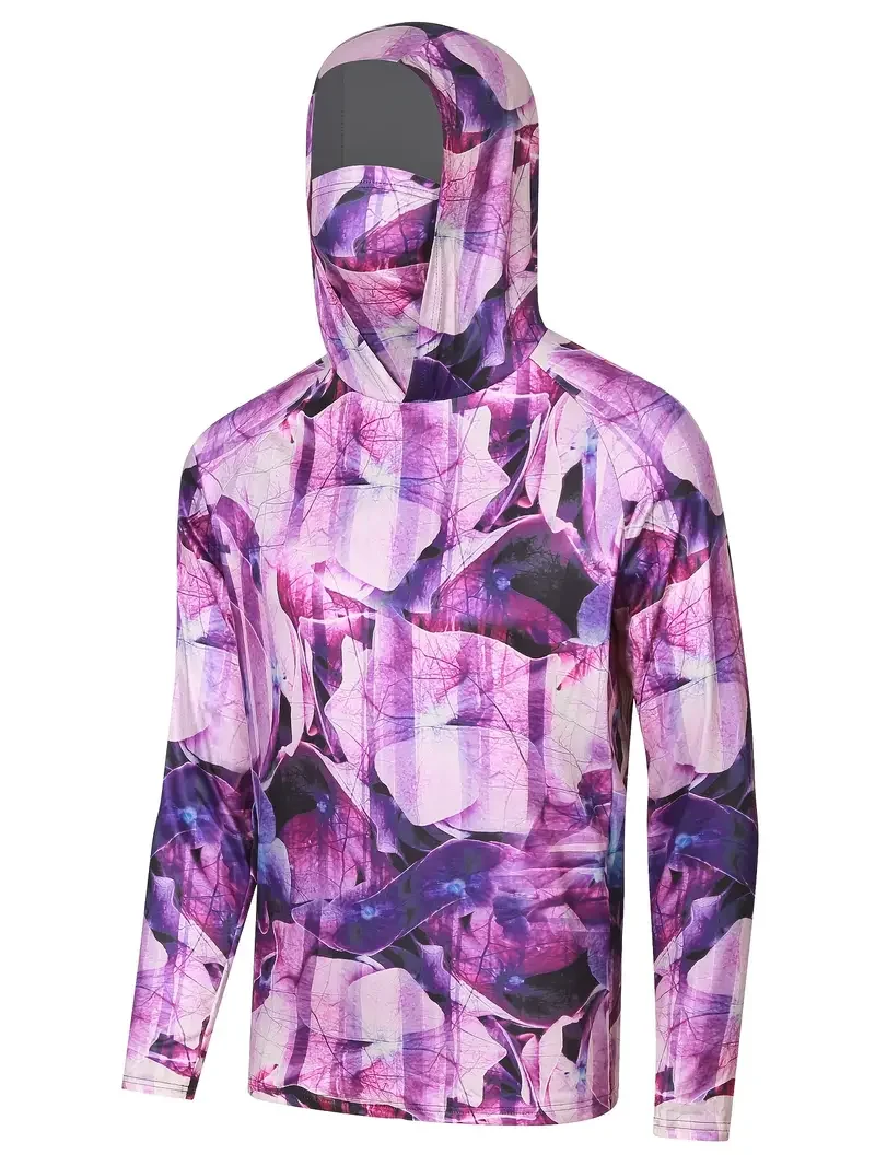 Fishing Shirt Hooded Men Fishi - Fishing Mask Sun Protection ulasan dan harga