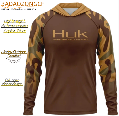 HUK Men's Hoodies Fishing Clot - Fishing Shirt Uv Protection ulasan dan harga